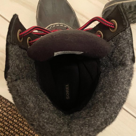 Sorel Slimpack Lace Duck Boot Women's Black Size 9 - Picture 12 of 12